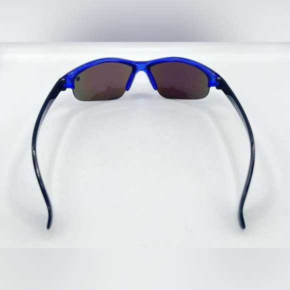 Mongoose MG02 8888 Blue Oval Half-Rim Sunglasses Frames - Picture 6 of 8